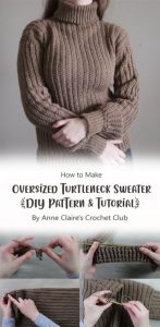 5 Turtleneck Sweater Free Crochet Ideas Carolinamontoni