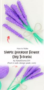 Beautiful Lavender Flower Free Crochet Pattern Ideas Carolinamontoni