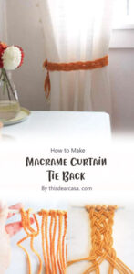 Diy Macrame Curtain Tie Free Pattern Ideas Carolinamontoni