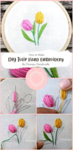 How To Embroidery Tulip Free Tutorial Ideas Carolinamontoni