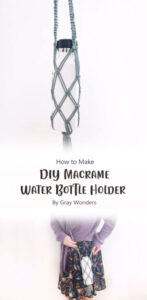 DIY Macrame Water Bottle Holder Free Tutorial Ideas Carolinamontoni