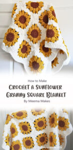 Lovely Sunflower Blanket Free Crochet Pattern Tutorial Ideas Part 2