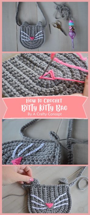 Bitty Kitty Bag Crochet By A Crafty Concept