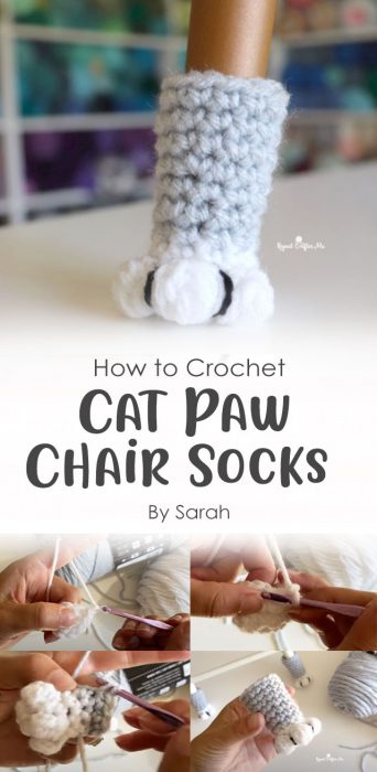 Cat Paw Chair Socks Crochet By Sarah
