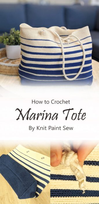 Marina Tote Crochet By Knit Paint Sew