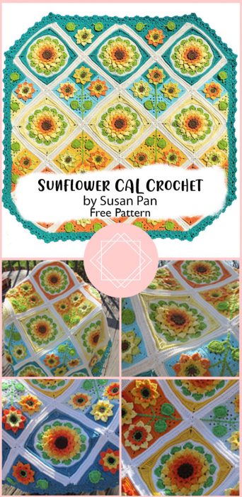 Sunflower CAL Crochet by Susan Pan
