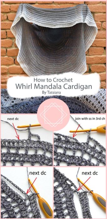Whirl Mandala Cardigan Crochet By Tatsiana