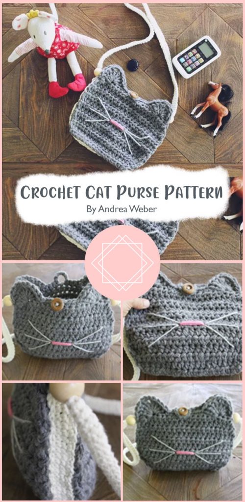 The Cutest Cat Purse Crochet Ideas for Kids - Carolinamontoni.com