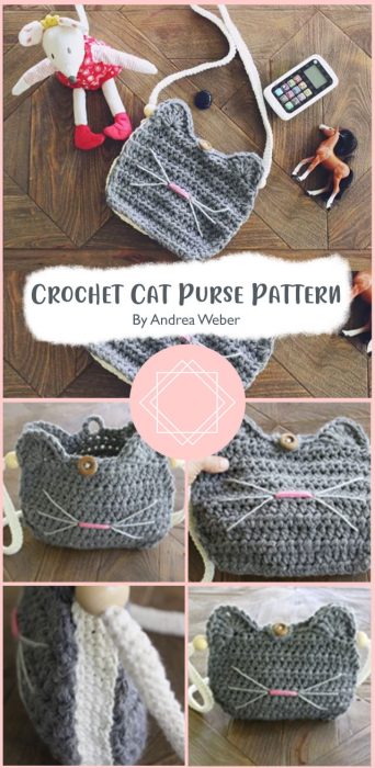 Crochet Cat Purse Pattern By Andrea Weber