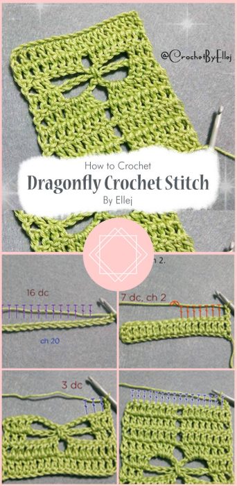 Dragonfly Crochet Stitch By Ellej