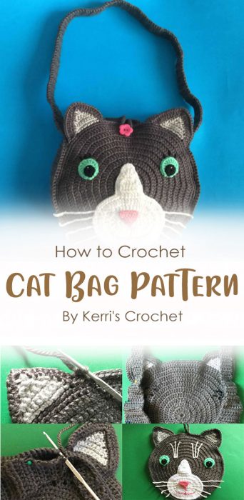Crochet Cat Bag Pattern By Kerri's Crochet