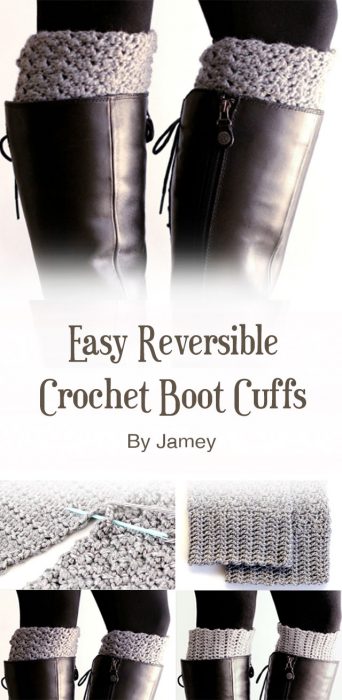 Easy Reversible Crochet Boot Cuffs By Jamey