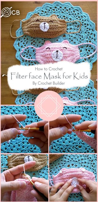 Filter face Mask for Kids By Crochet Builder