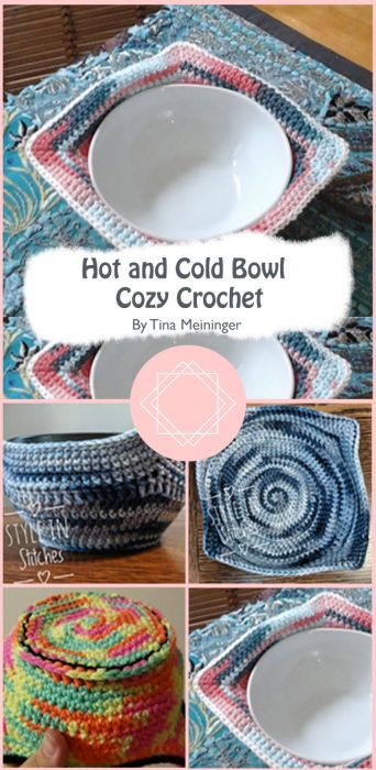 Hot and Cold Bowl Cozy Crochet By Tina Meininger