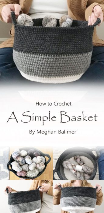 A Simple Crochet Basket By Meghan Ballmer