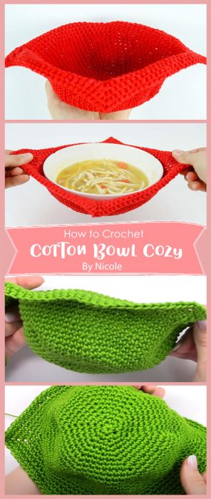 Cotton Bowl Cozy Crochet By Nicole