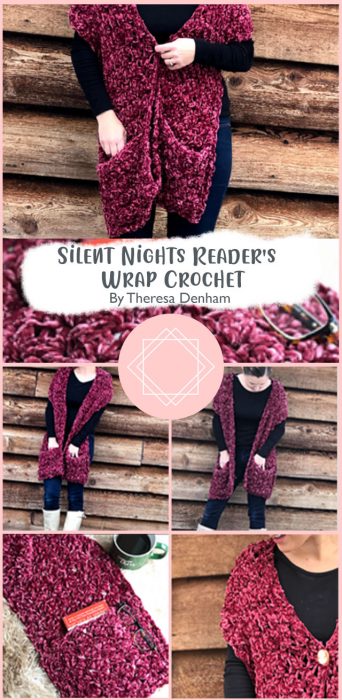 Silent Nights Reader's Wrap Crochet By Theresa Denham