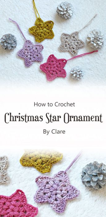 Christmas Star Ornament By Clare