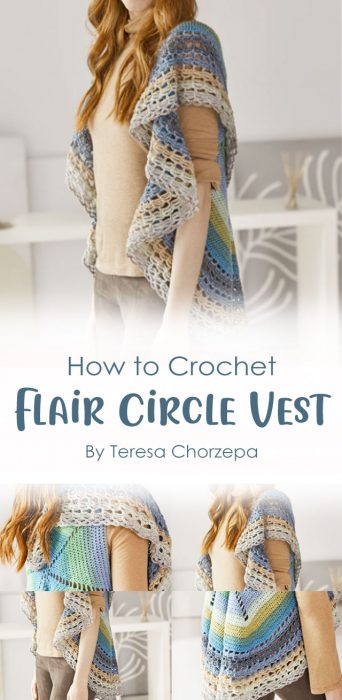 Flair Circle Vest Crochet By Teresa Chorzepa