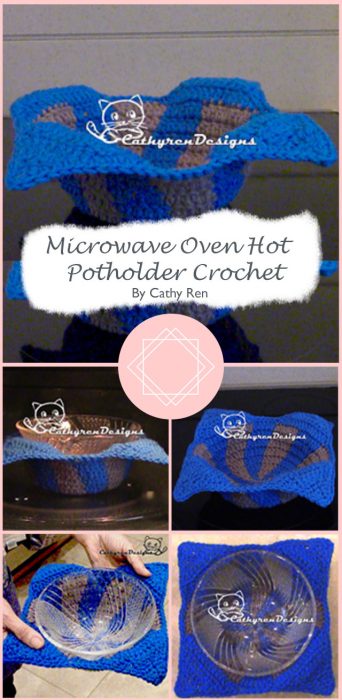 Microwave Oven Hot Potholder Crochet By Cathy Ren
