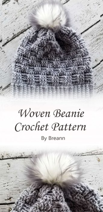 Woven Beanie Crochet Pattern By Breann