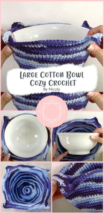 Large Cotton Bowl Cozy Crochet By Nicole