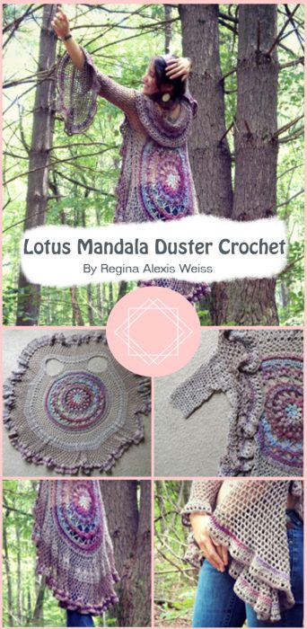 Lotus Mandala Duster Crochet By Regina Alexis Weiss