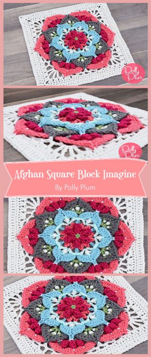 Afghan Square Block Imagine By Polly Plum