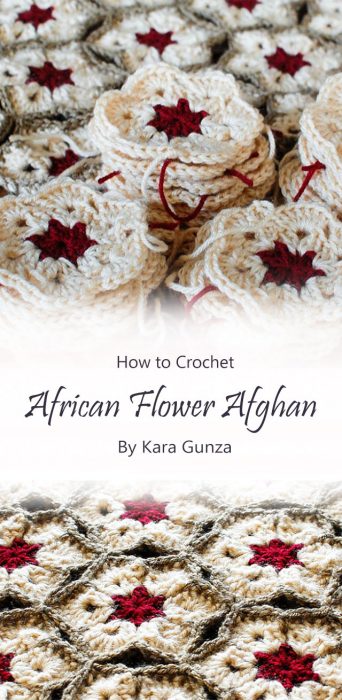African Flower Afghan By Kara Gunza
