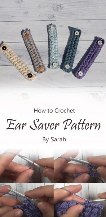 Crochet Ear Saver Pattern By Sarah