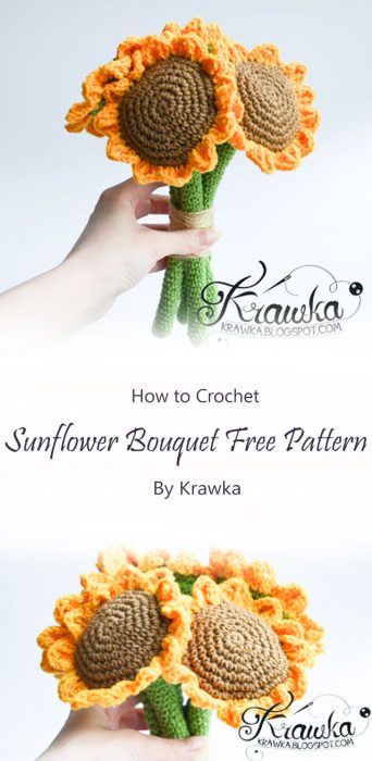 Sunflower Bouquet Free Pattern By Krawka