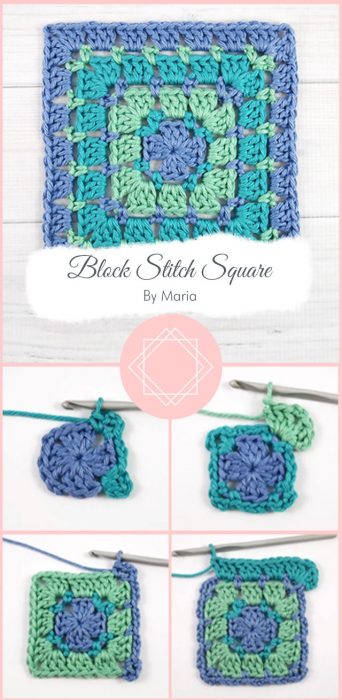 Block Stitch Square By Maria