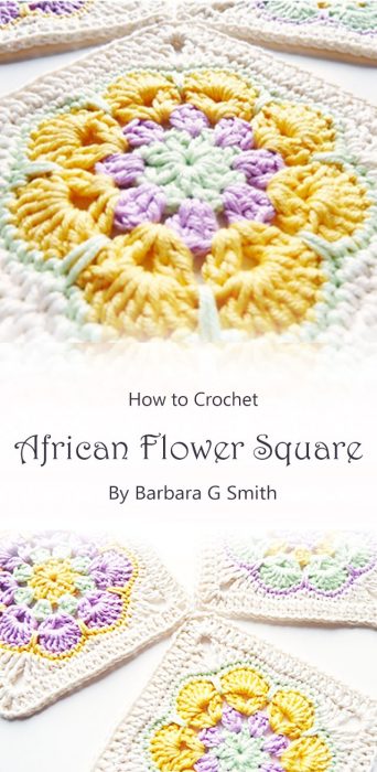 African Flower Square By Barbara G Smith