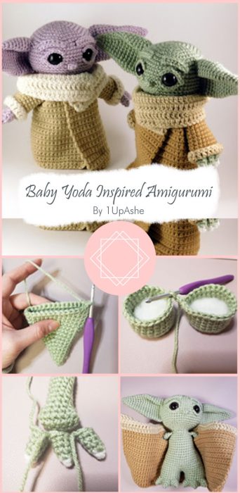 Baby Yoda Inspired Amigurumi Pattern By 1UpAshe