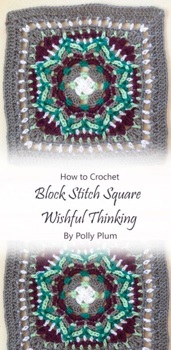 Block Stitch Square Wishful Thinking By Polly Plum