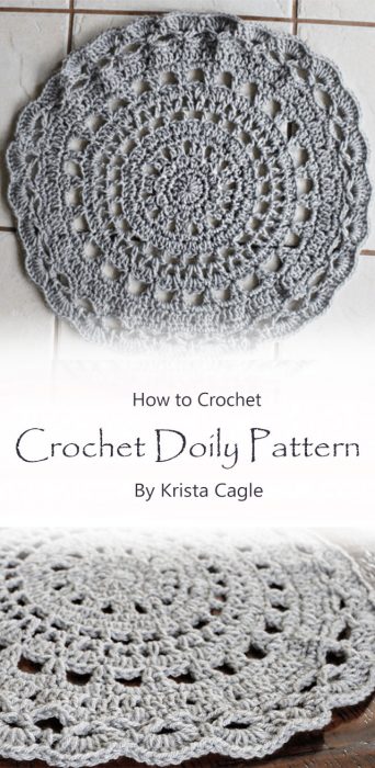 Crochet Doily Pattern By Krista Cagle
