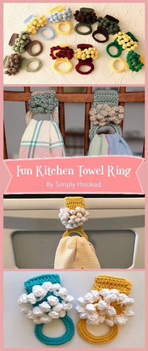 Fun Kitchen Towel Ring By Simply Hooked