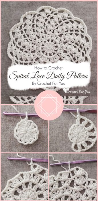 Spiral Lace Doily Pattern By Crochet For You