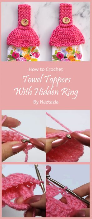 Towel Toppers with Hidden Ring By Naztazia