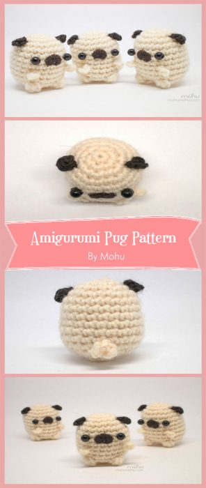 Amigurumi Pug Crochet Pattern By Mohu