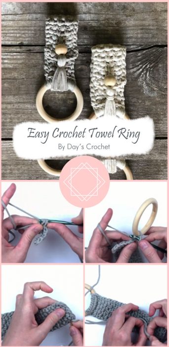 Easy Crochet Towel Ring By Day’s Crochet