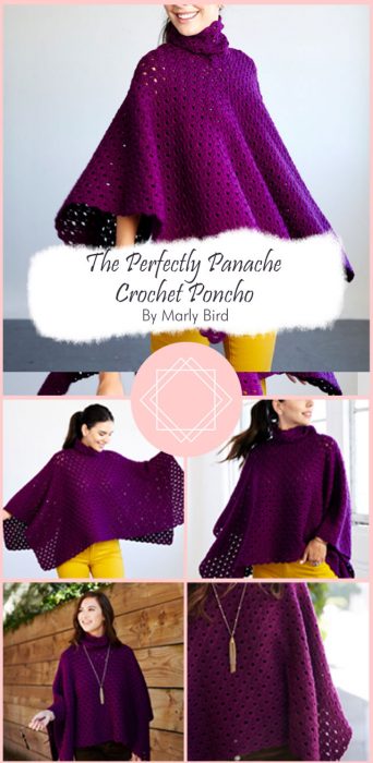 The Perfectly Panache Crochet Poncho By Marly Bird