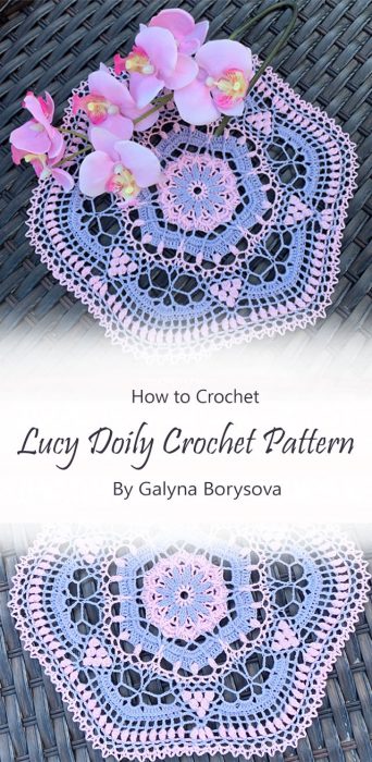 Lucy Doily Crochet Pattern By Galyna Borysova