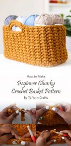 5 Chunky Basket Free Crochet Ideas - Carolinamontoni.com