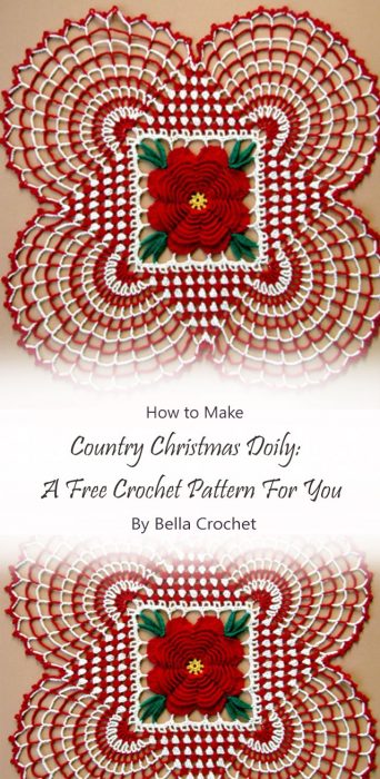 Country Christmas Doily: A Free Crochet Pattern For You By Bella Crochet
