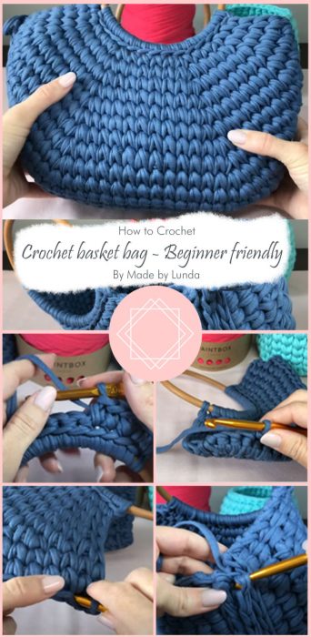 Crochet basket bag - Beginner friendly By Made by Lunda