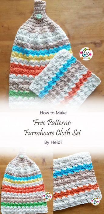 Free Patterns: Farmhouse Cloth Set By Heidi
