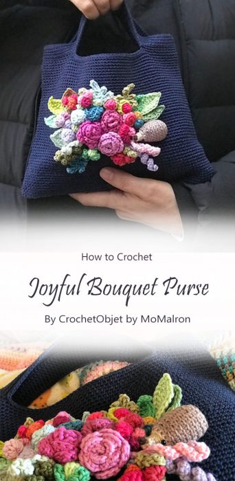 Joyful Bouquet Purse By CrochetObjet by MoMalron
