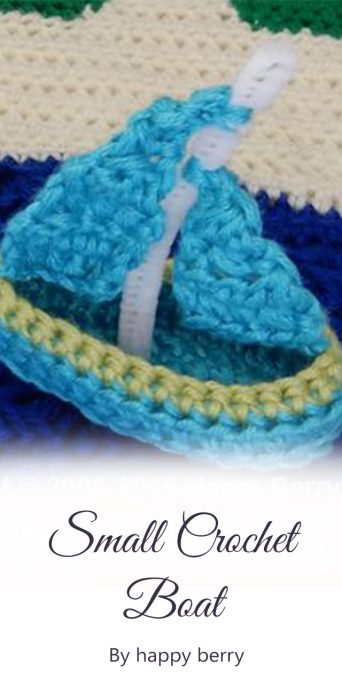 Small Crochet Boat By happy berry
