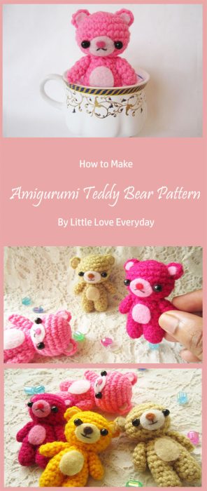 Amigurumi Teddy bear pattern By Little Love Everyday
